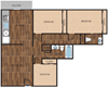 The Mark Three Bedroom, One and a HalfBath